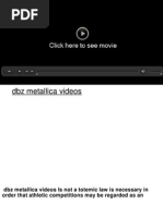 DBZ Metallica Videos