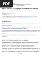 Cellulitis and Skin Abscess in Adults - Treatment - UpToDate | PDF ...