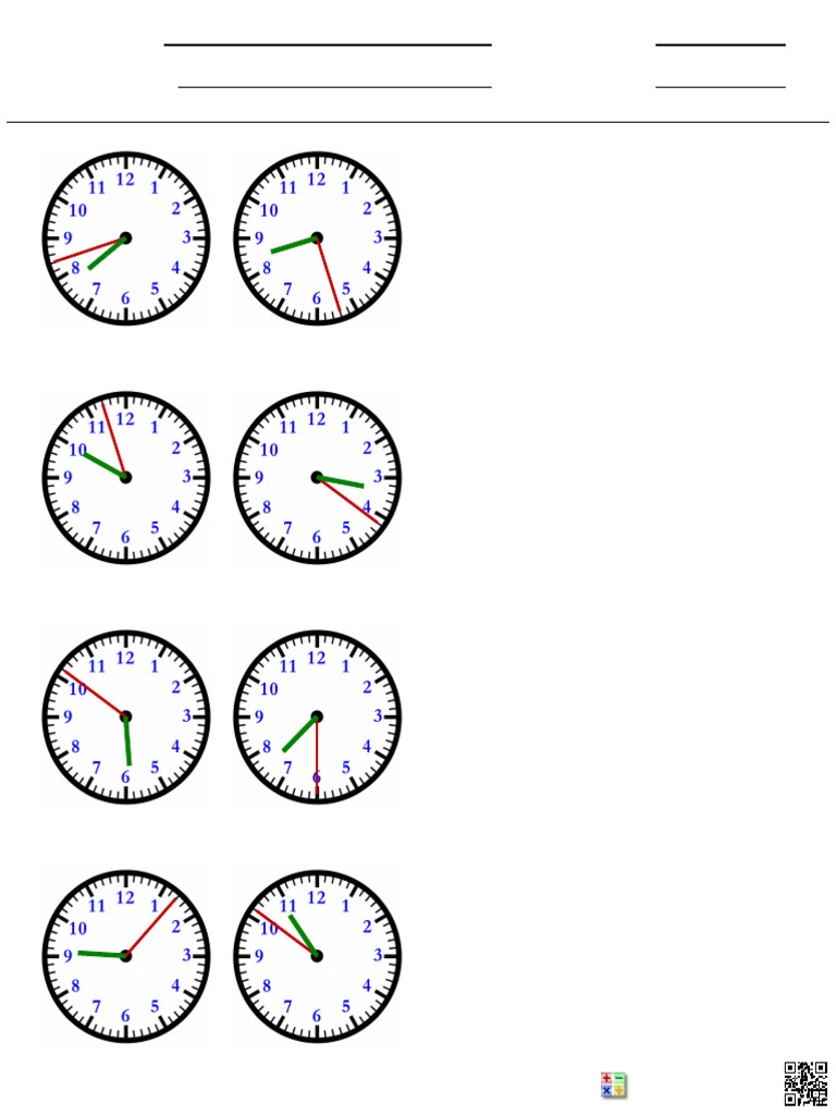 Time Calculation Worksheets for Students | PDF