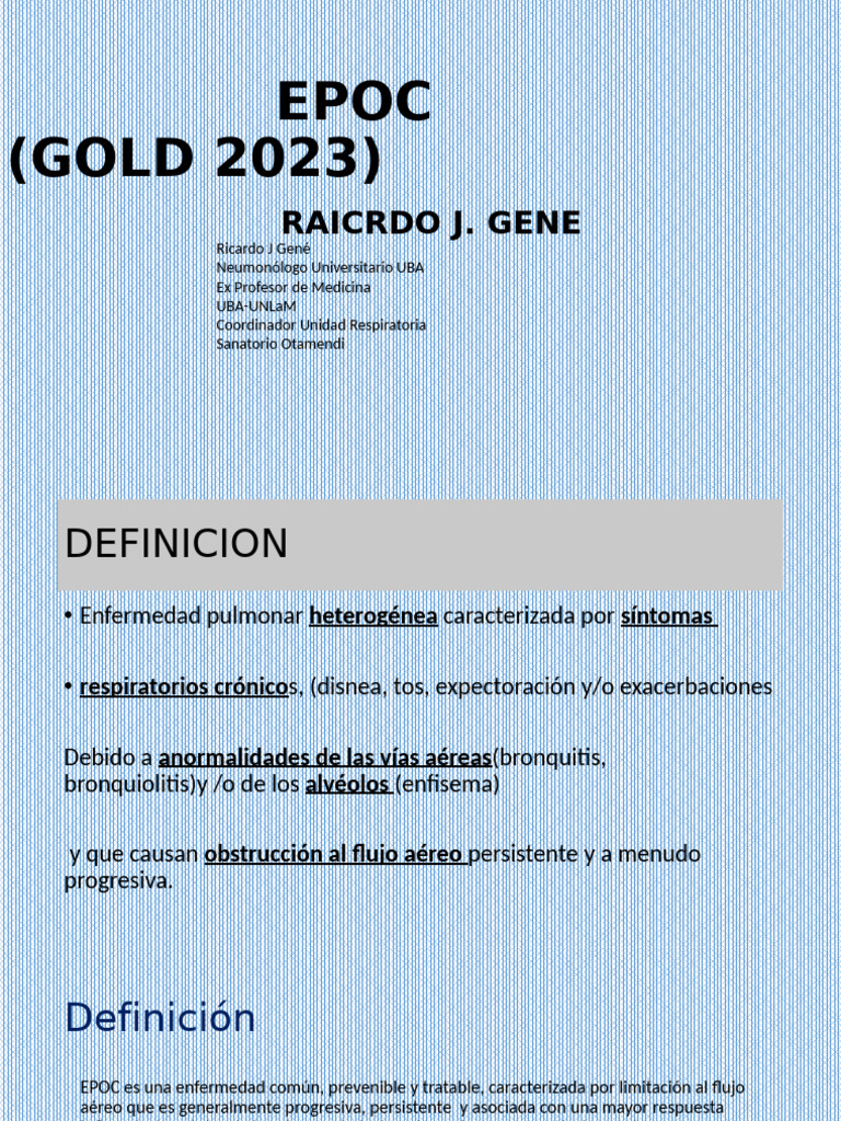 Exacer GOLD 23 Clase OTA 23 | PDF | Enfermedad pulmonar obstructiva ...