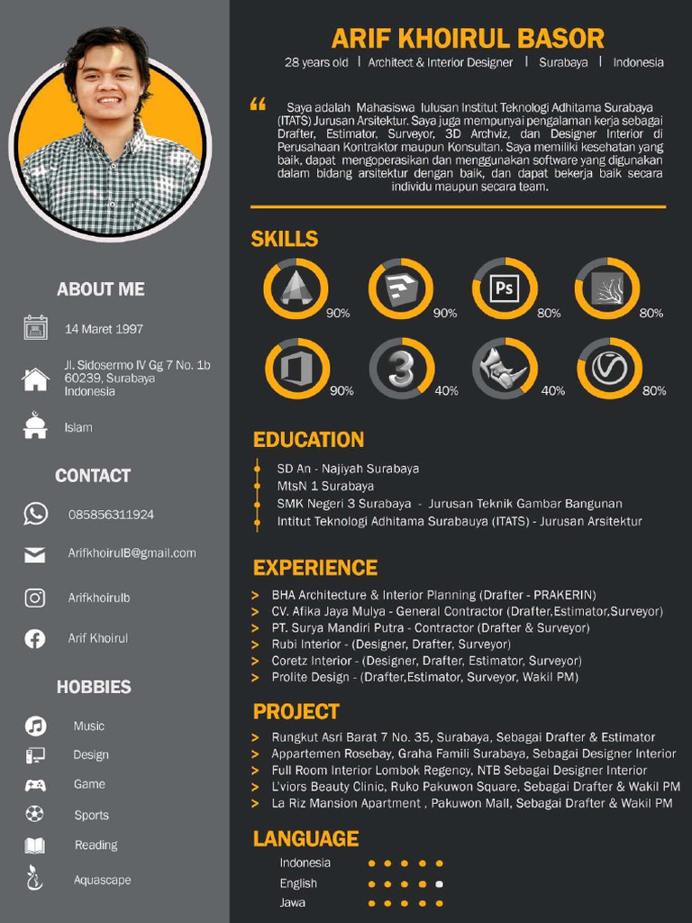 Arif Khoirul Arsitek Resume | PDF