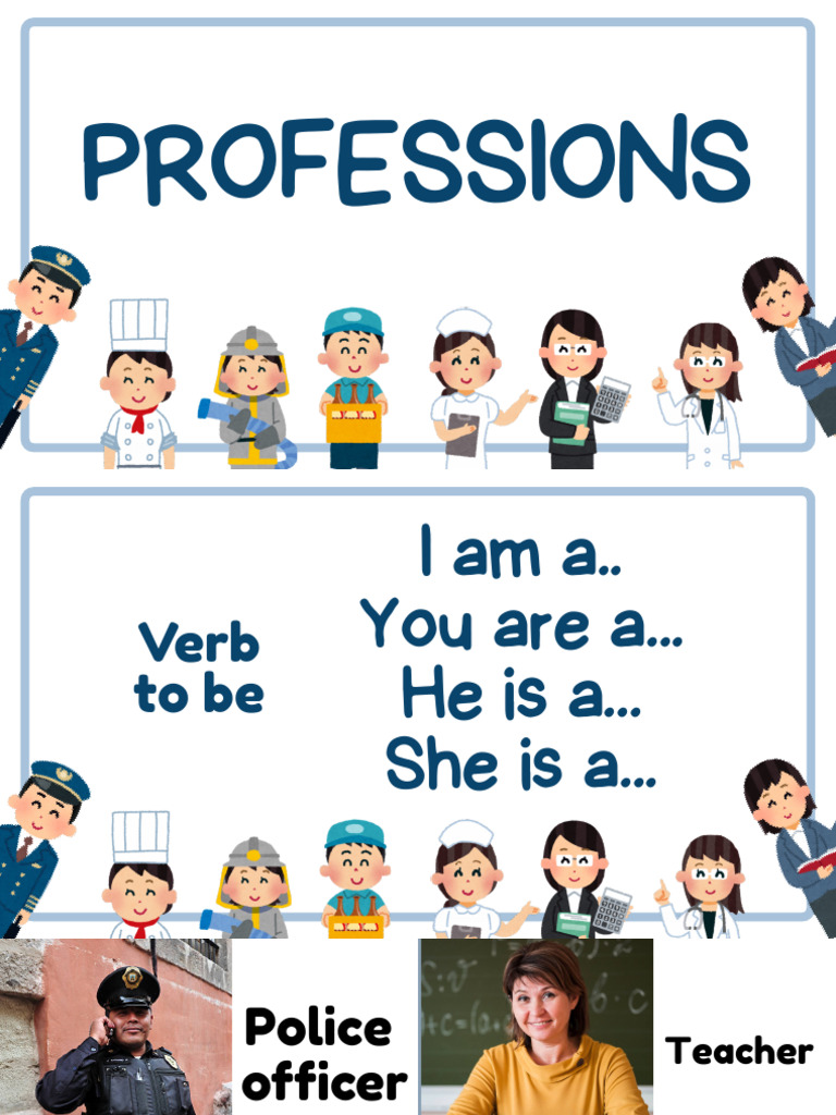 Jobs and Professions Vocabulary Educational Presentation Multicolour ...