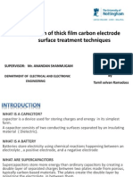 Investigation of Thick Film Carbon Electrode Surface Treatment Techniques