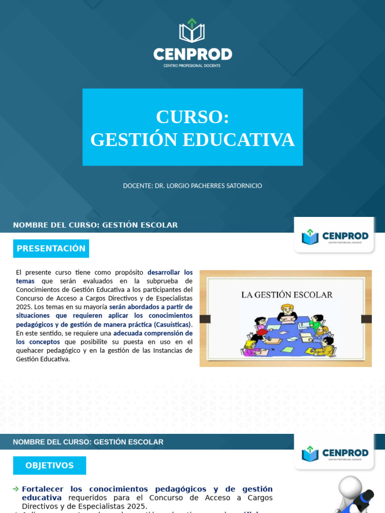 Gestión Educativa para Directivos 2025 | PDF | Plan de estudios ...