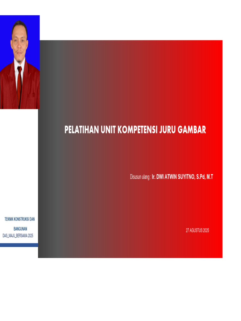 Pelatihan Juru Gambar Konstruksi 2025 | PDF