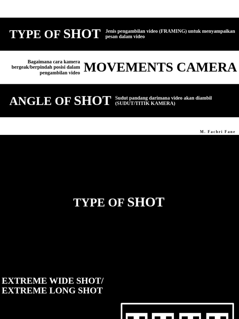 Type of Shot | PDF