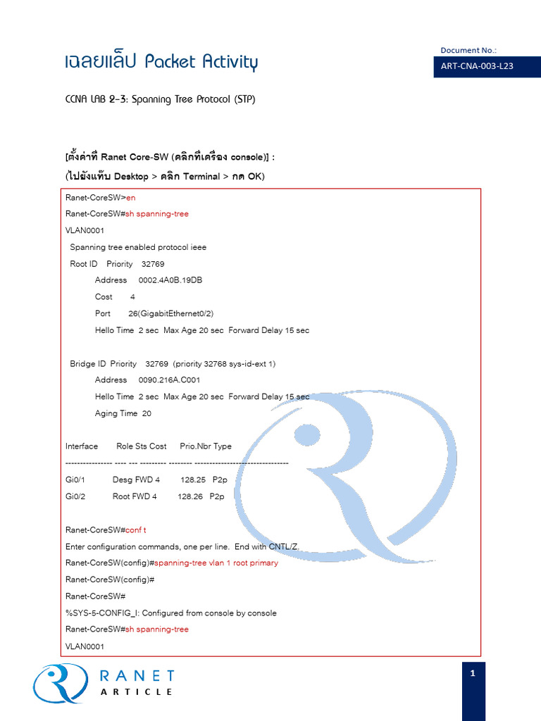 Art Cna 003 l23 Solution | PDF | Physical Layer Protocols | Computer ...