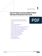 Cisco 831 Router and Cisco SOHO 91 Router Cabling and Setup Quick Start Guide