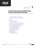 Cisco 831 Router and Cisco SOHO 91 Router Cabling and Setup Quick Start Guide