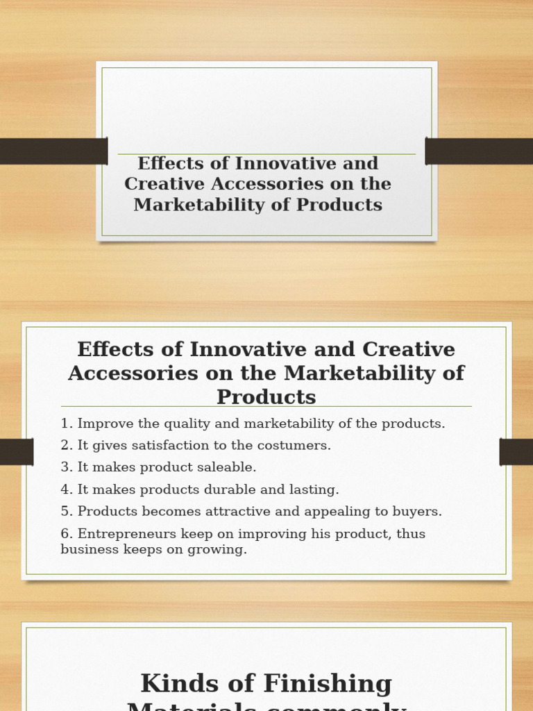 Impact of Creative Accessories on Sales | PDF