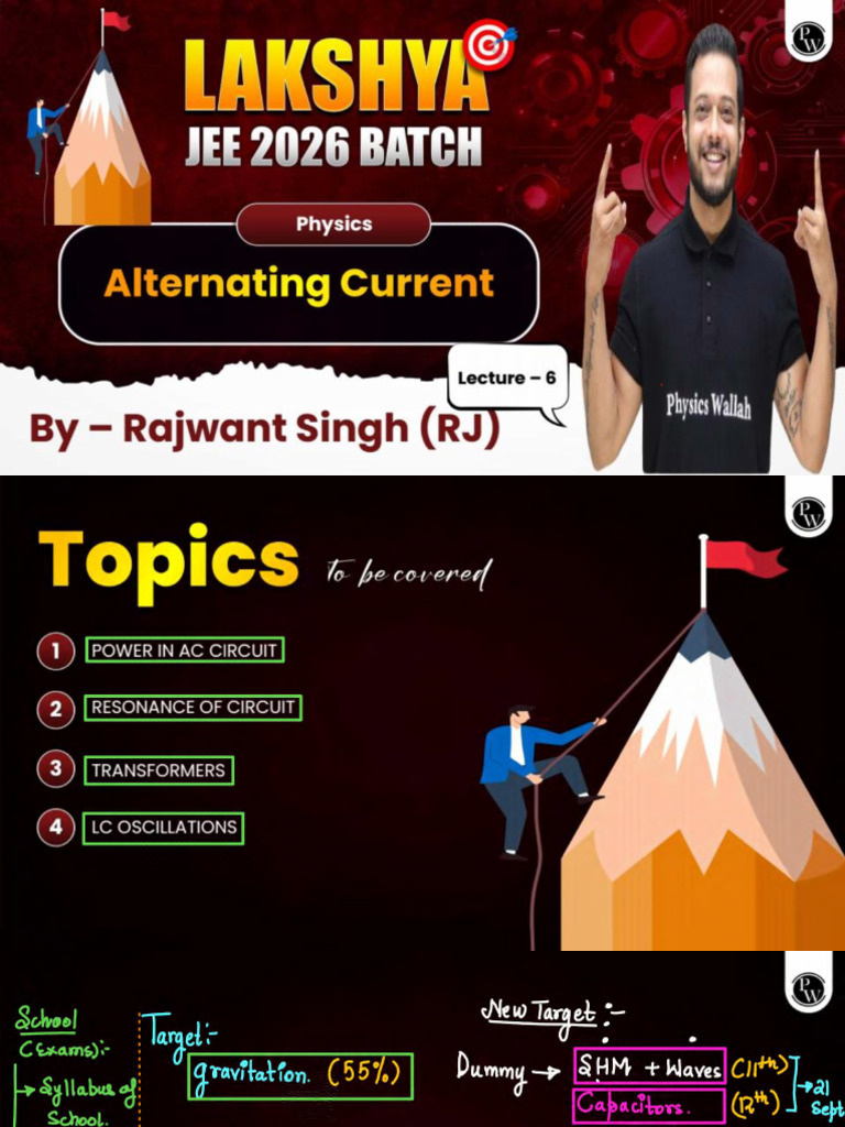 Alternating Current 06 Class Notes | PDF
