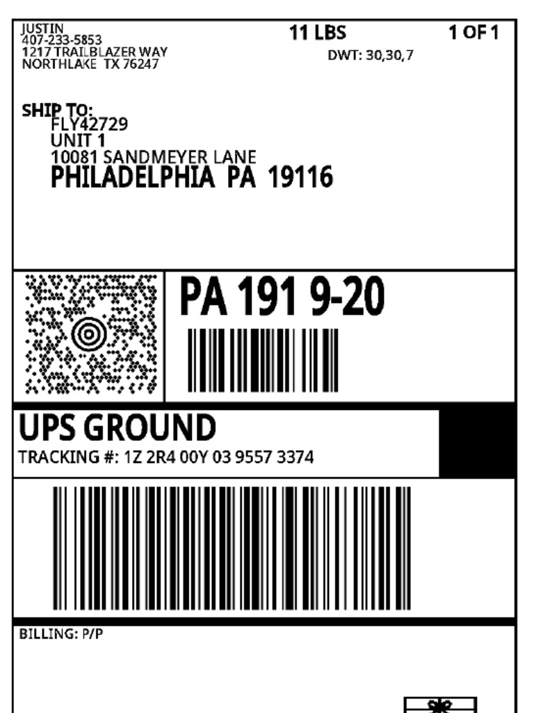 UPS Shipping Label Instructions | PDF