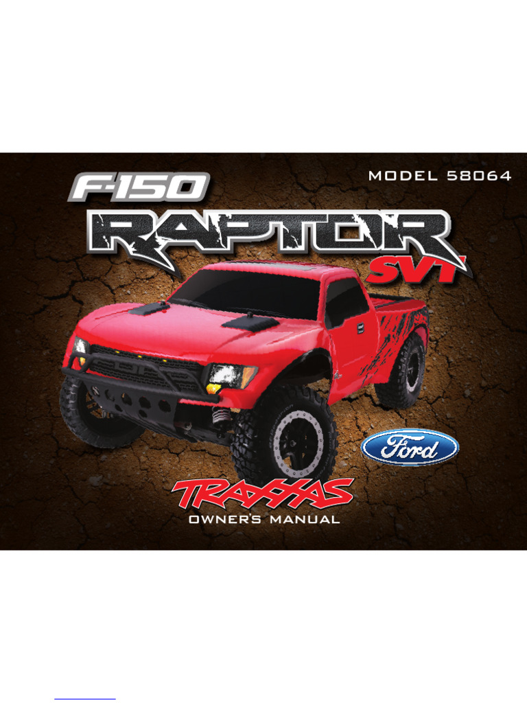 Traxxas Ford Raptor Owner's Manual | PDF | Rechargeable Battery ...