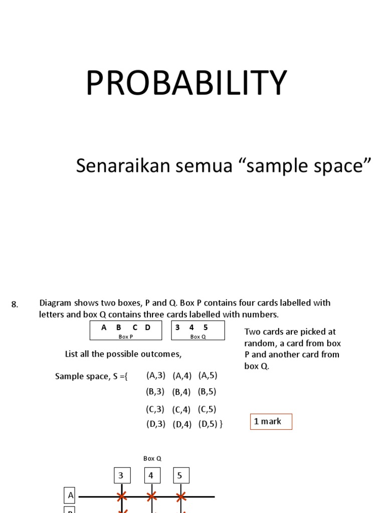 Sample Space Outcomes in Probability | PDF
