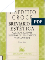 benedetto croce - breviario de estética (espasa-calpe s. a.-1985)