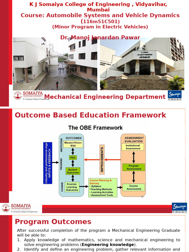 Automobile Systems and Dynamics Course | PDF | Hybrid Vehicle ...