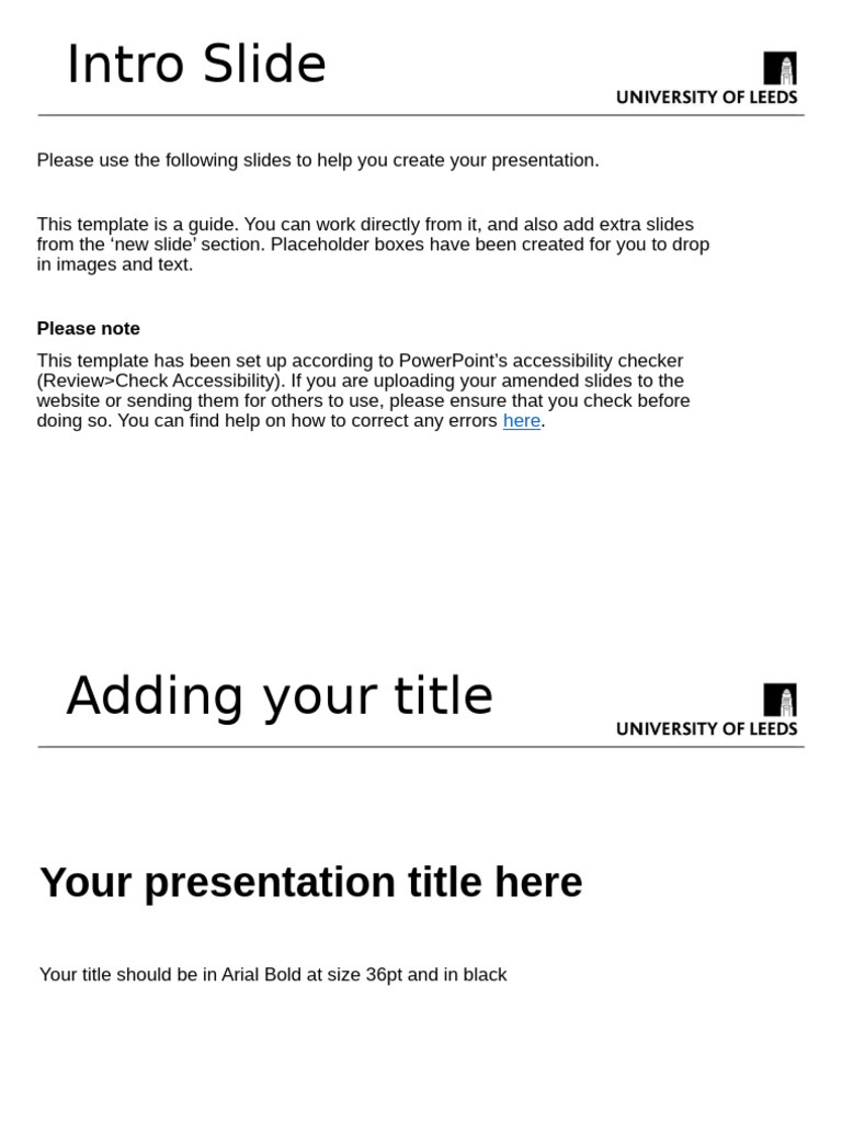 PowerPoint Presentation Template Guide | PDF | Computing