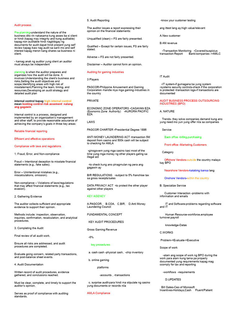 Comprehensive Audit Process Guide | PDF | Audit | Mining