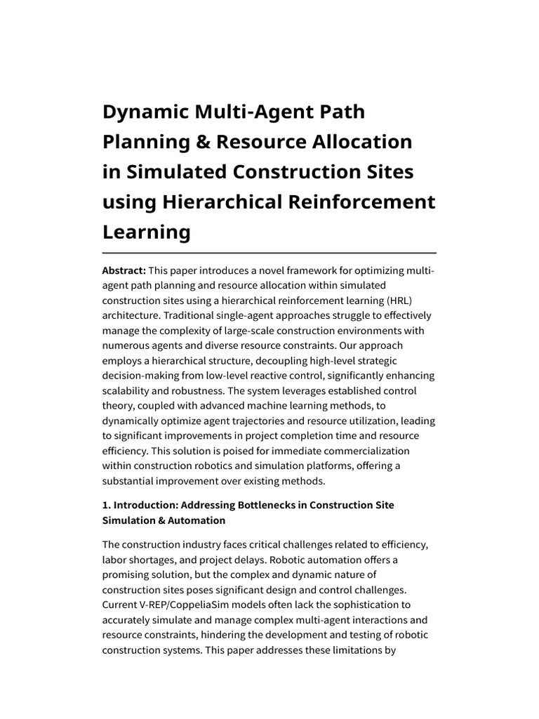 Dynamic Multi-Agent Path Planning & Resource Allocation in Simulated ...