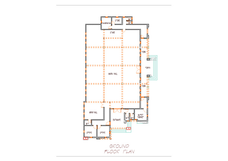 Ground Floor Plan Layout | PDF