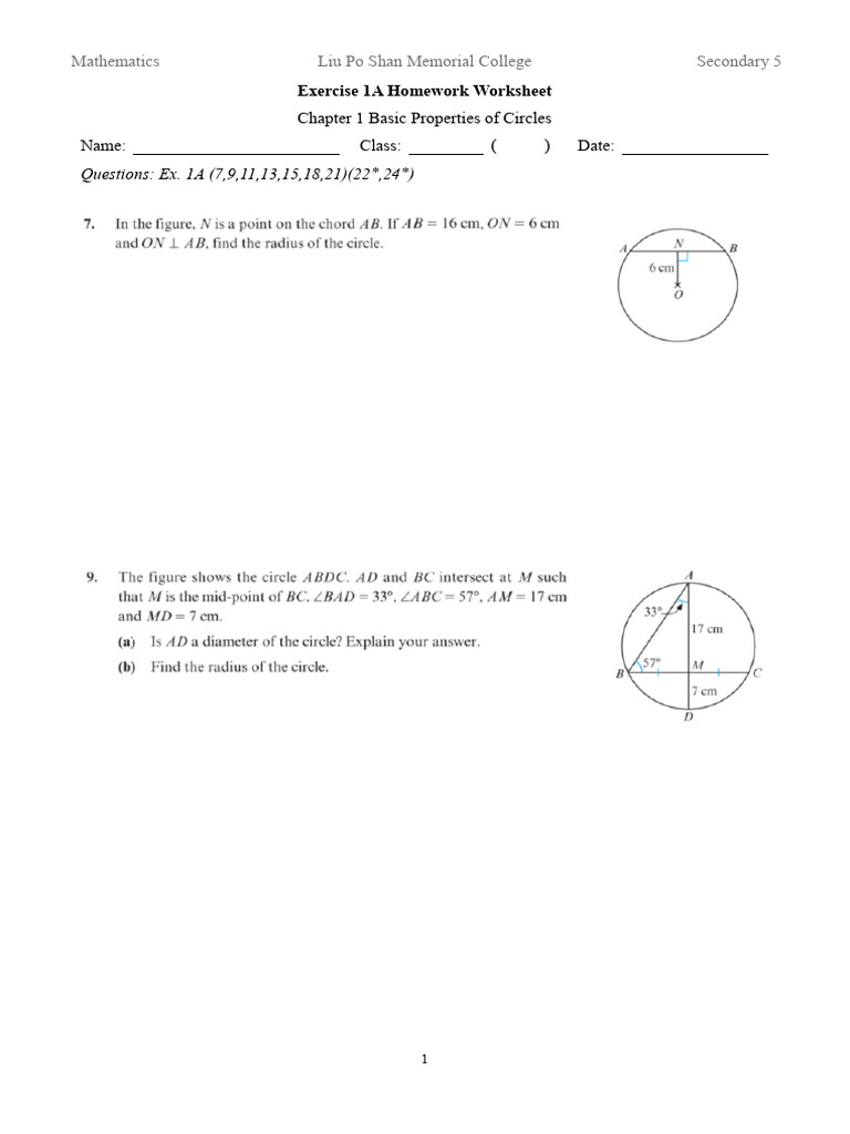 S5 Ch1 Ex.1A | PDF