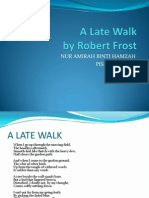 Late Walk Poem Explores Themes of Loss and Finding Beauty