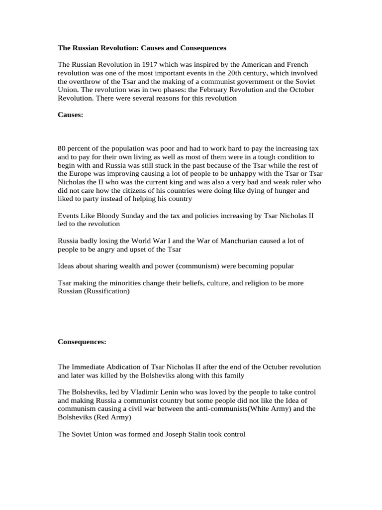 The Russian Revolution | PDF