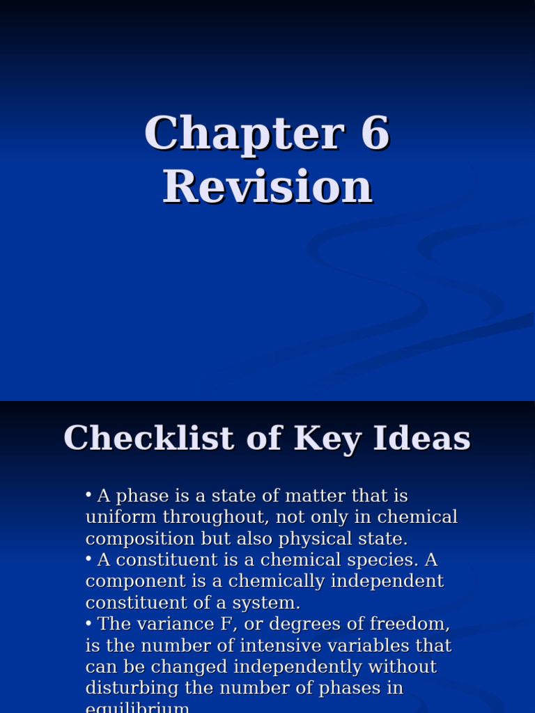 Key Concepts in Phase Equilibrium | PDF