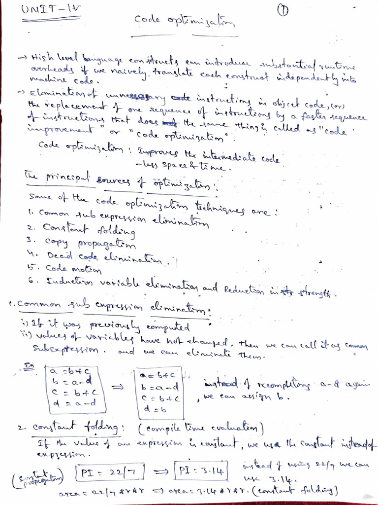 Code Optimization Techniques Guide | PDF