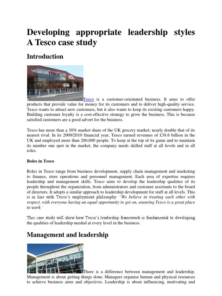 Tesco leadership case study answers 08 image
