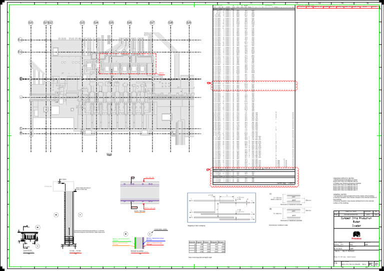 K500C Reinforcement Plan Details | PDF