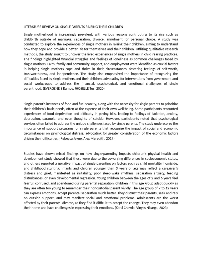 Single Parents: Challenges and Strategies | PDF | Parenting | Single Parent