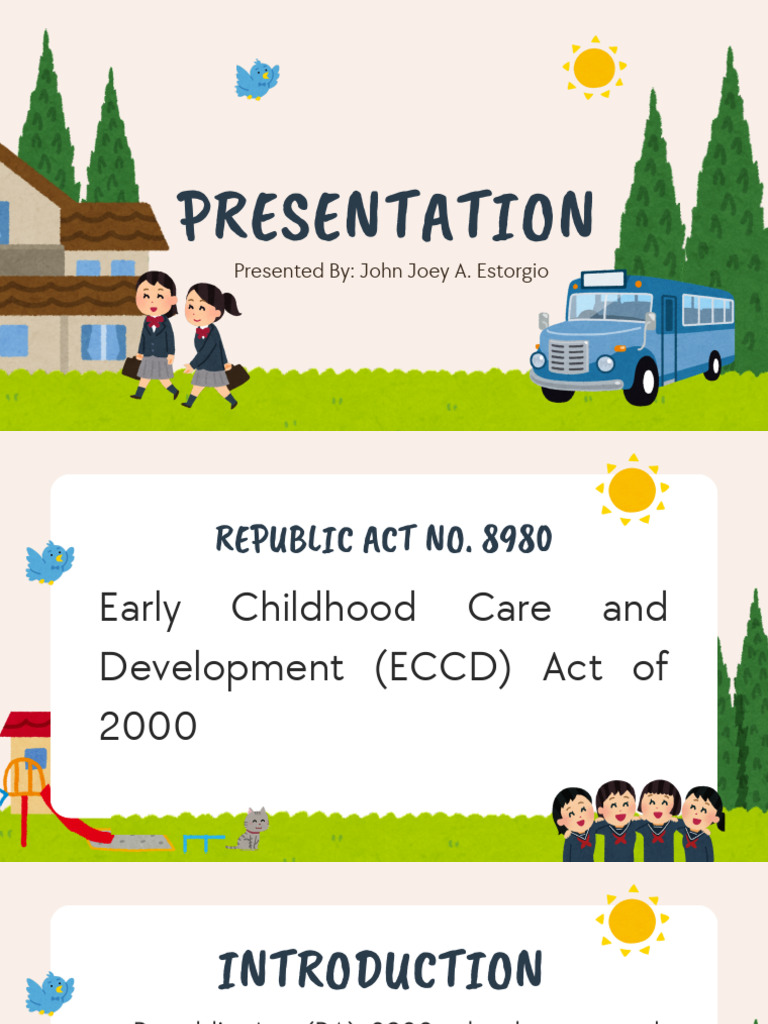 RA 8980: ECCD Act Overview | PDF