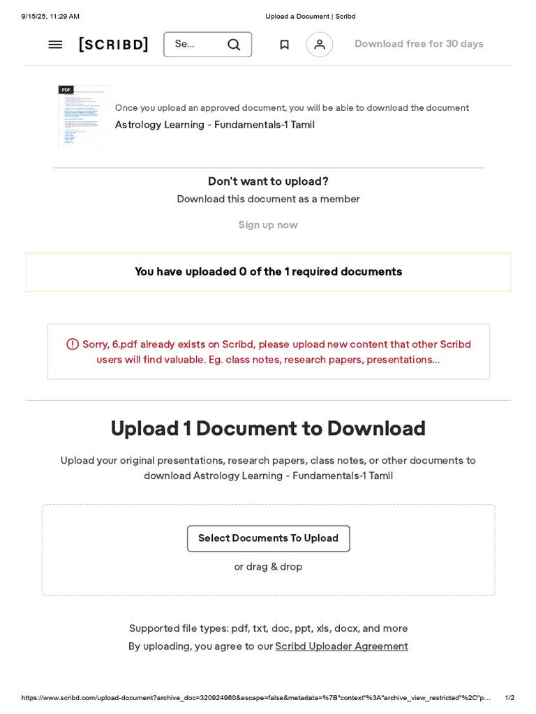 Upload 1 Document To Download | PDF | Scribd