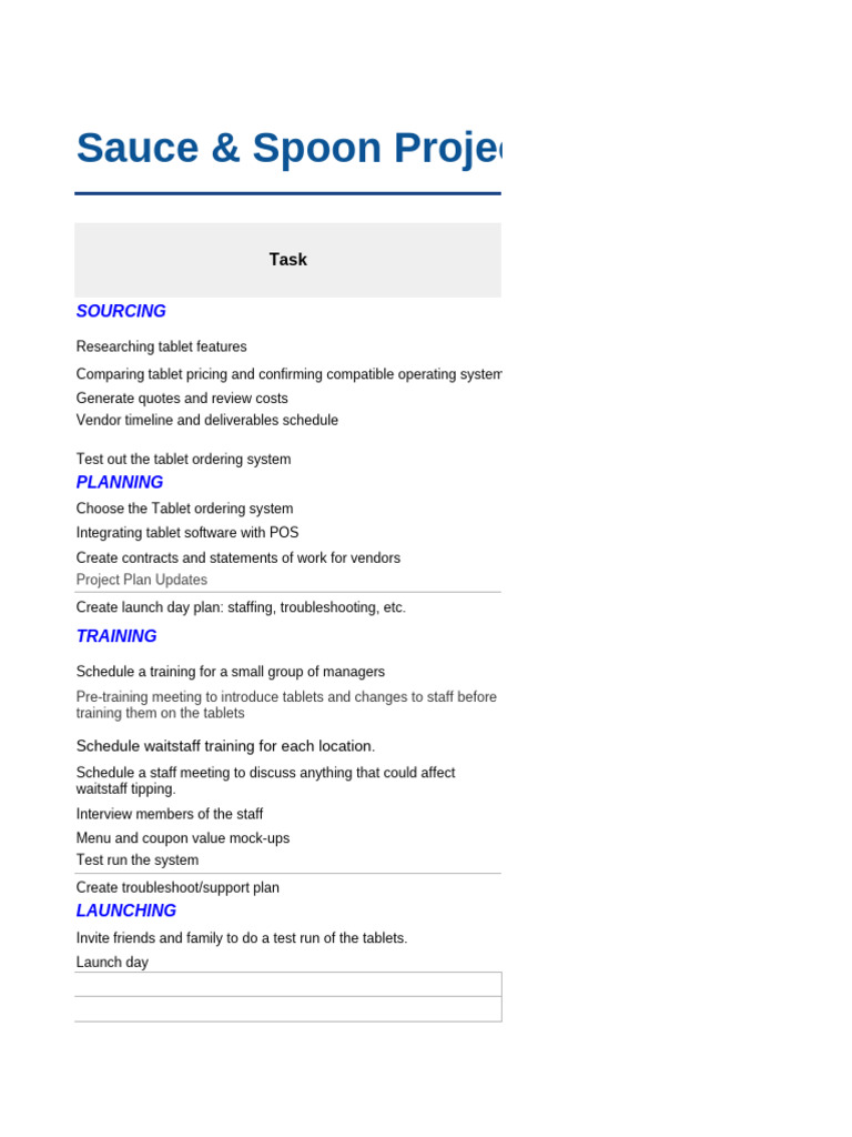 Restaurant Tablet Ordering Plan | PDF | Point Of Sale | Information ...