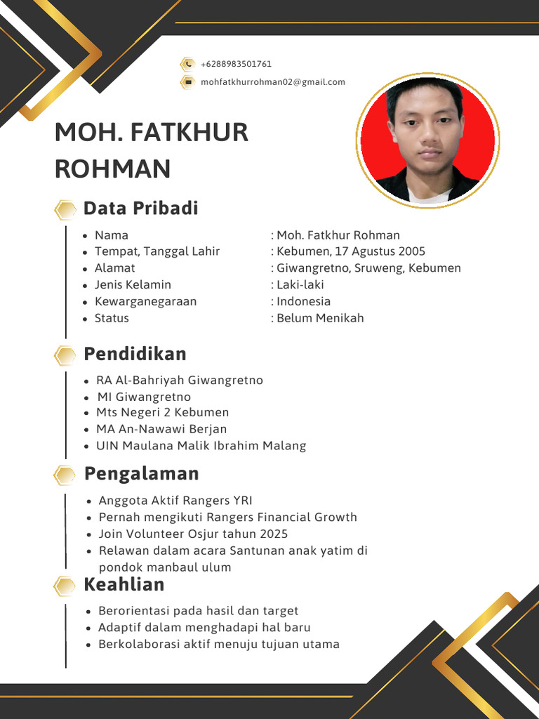 Profil Moh. Fatkhur Rohman | PDF