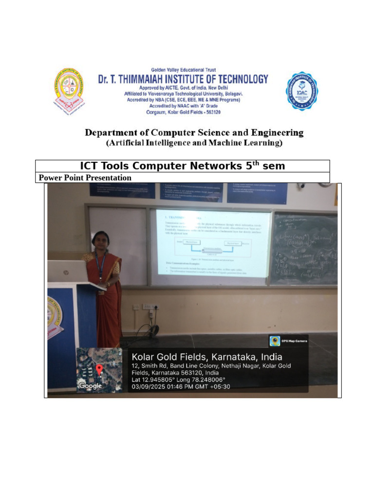 ICT Tools Computer Networks 5 Sem: Power Point Presentation | PDF