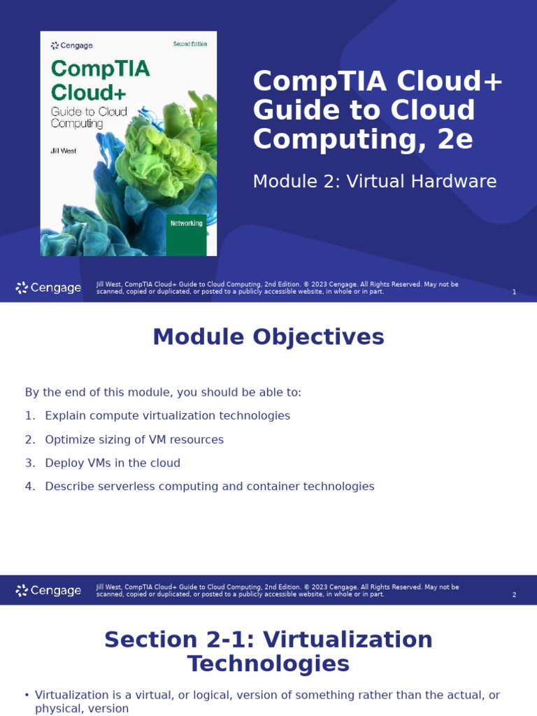 Virtual Hardware in Cloud Computing | PDF | Virtual Machine | Multi ...