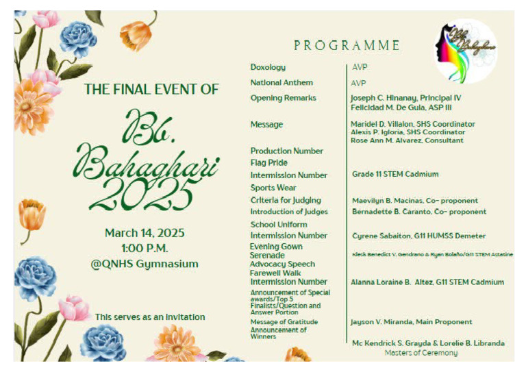 Bahaghari Program | PDF