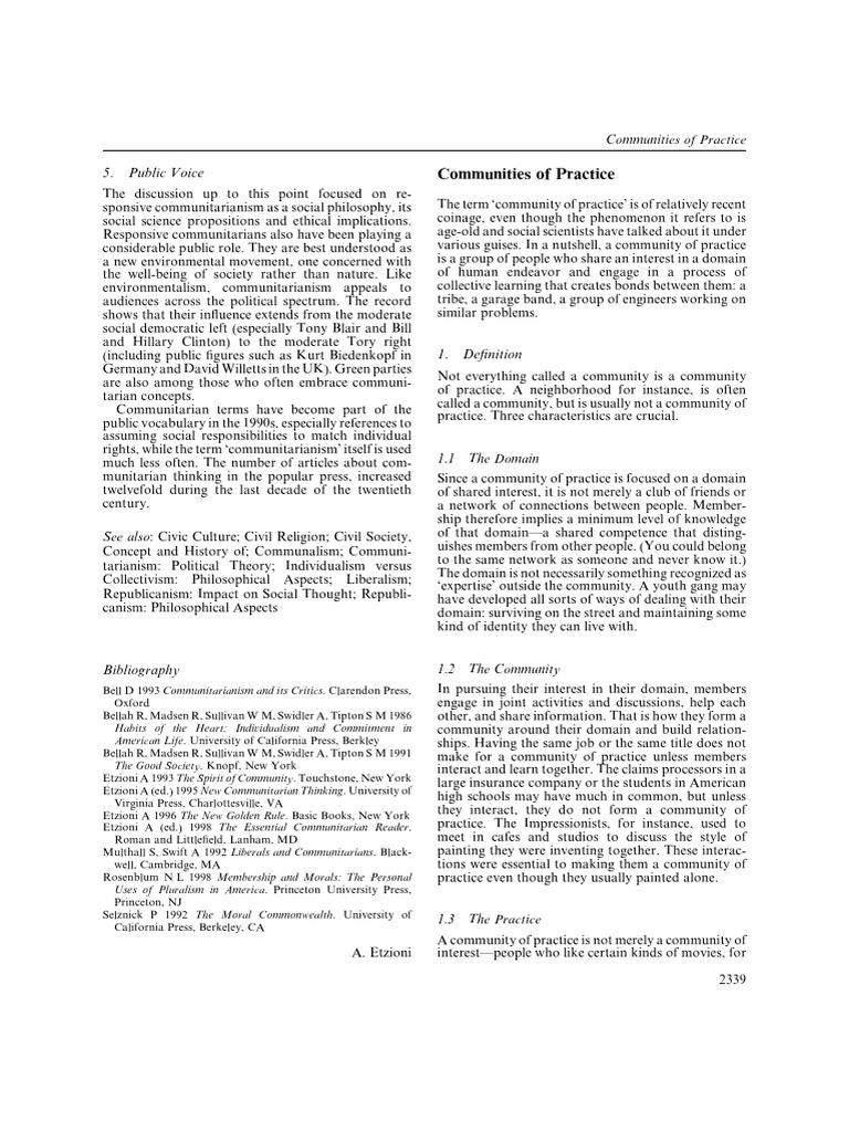 Communities of Practice) Fritjof Capra (The Web of Life) - Activity ...
