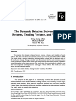 Dynamical Relation Between Return Trading Volume and Volatility