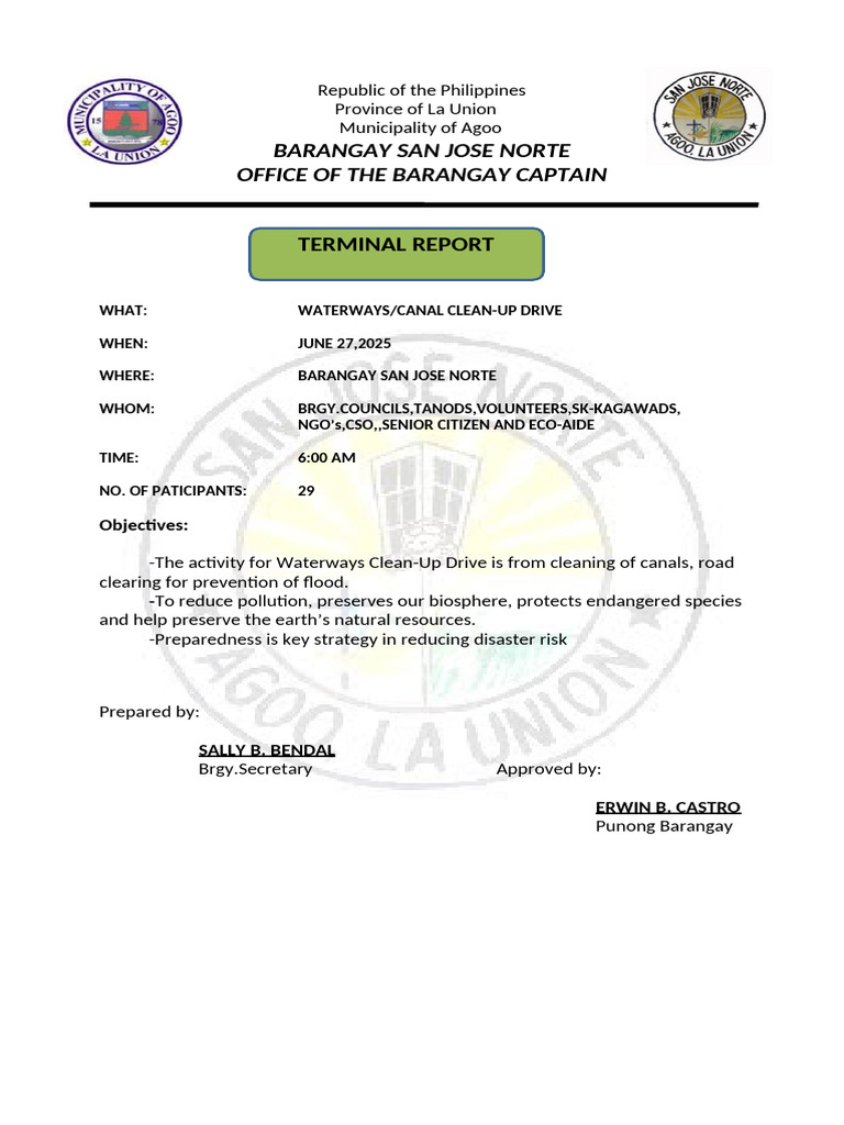 Terminal Report 2025docx | PDF