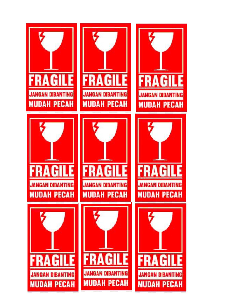 A fragile print document