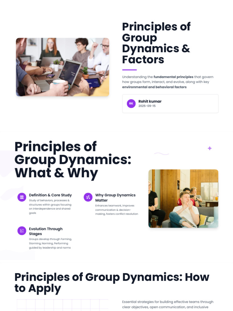 Principles of Group Dynamics Explained | PDF | Leadership | Communication