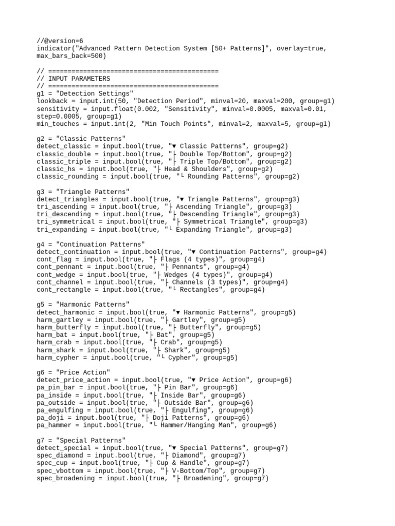 Advanced Pattern Detection System | PDF | Financial Markets