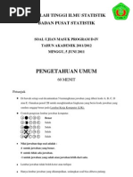 Download Usm Stis 2011 - Soal Pengetahuan Umum Idrusefendy-1 by Aaj Ibn Uhi SN91724000 doc pdf