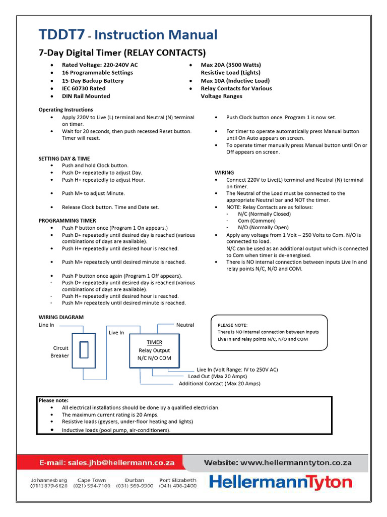 CBI WiFi Geyser Timer Manual | PDF | Relay | Mains Electricity