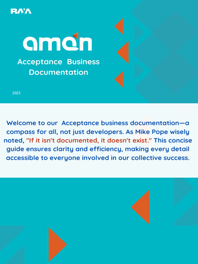 Acceptance Business Documentation Guide | PDF | Credit Card | Debit Card