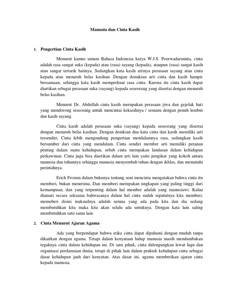 Perbedaan Antara Kasih Dan Cinta Kompasiana Com