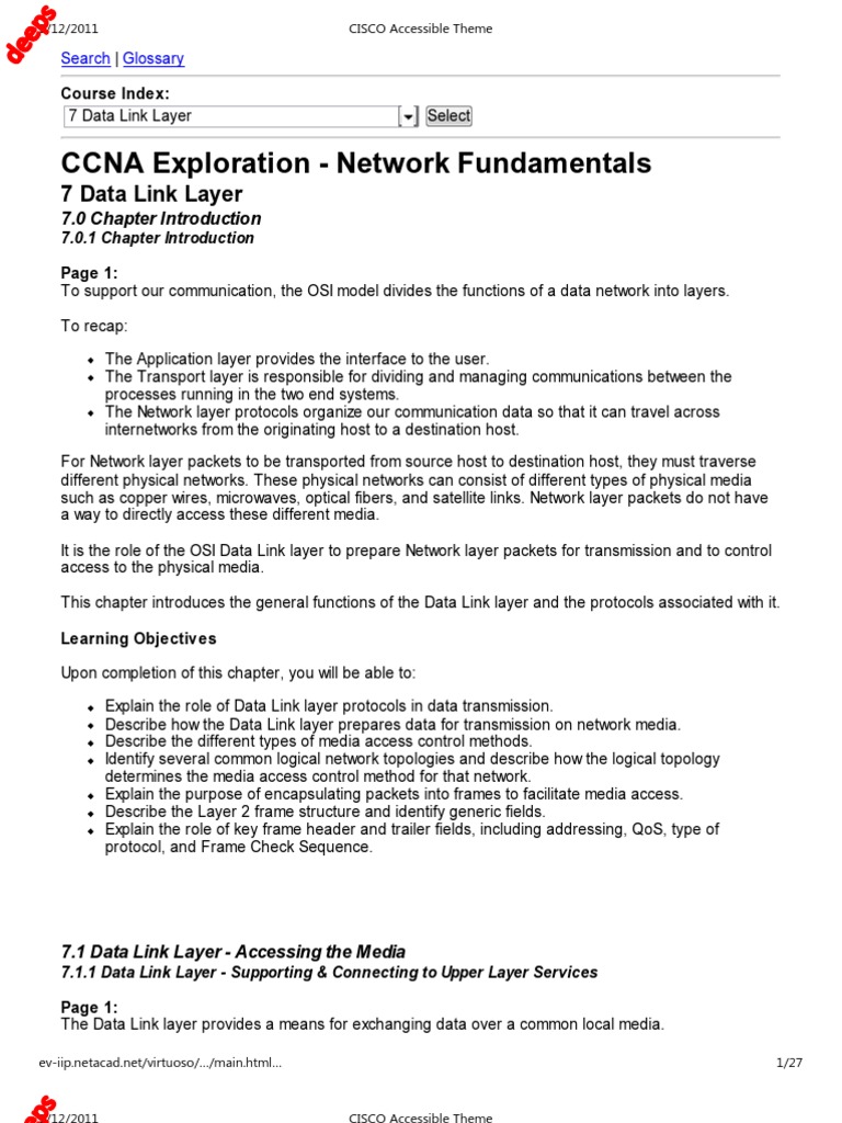 CISCO-7 Data Link Layer | PDF | Network Topology | Computer Network